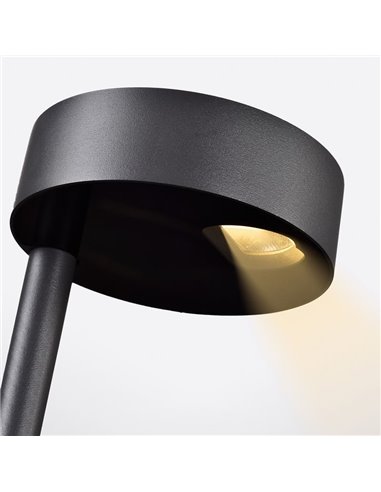 Baliza LED alta con pincho para exterior SKAT Antracita Texturado, LED 7W 3000K 340lm, CRI90 CL.I IP65