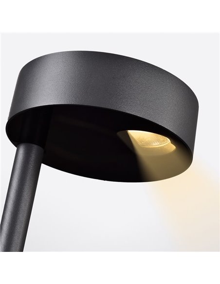 Baliza LED alta con pincho para exterior SKAT Antracita Texturado, LED 7W 3000K 340lm, CRI90 CL.I IP65