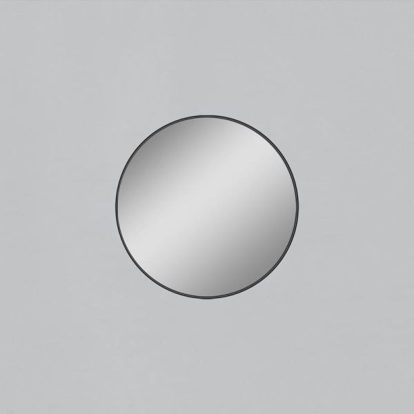 Miroir rond sans éclairage Noir, différentes tailles : Ø61cm - Ø81cm - Ø101cm