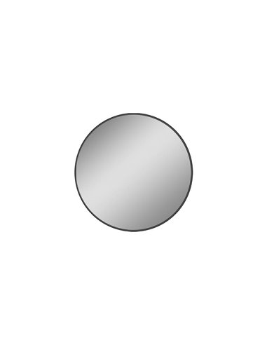 Miroir rond sans éclairage Noir, différentes tailles : Ø61cm - Ø81cm - Ø101cm