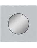 Miroir rond sans éclairage Noir, différentes tailles : Ø61cm - Ø81cm - Ø101cm