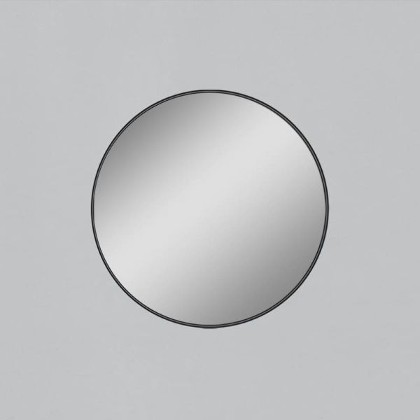 Miroir rond sans éclairage Noir, différentes tailles : Ø61cm - Ø81cm - Ø101cm