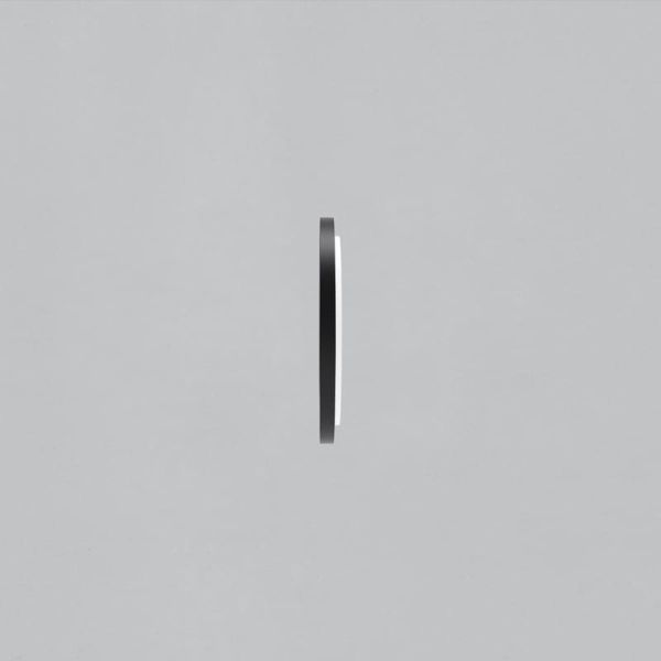 Miroir rond avec lumière LED 3000K, noir, au choix : Ø61cm (35W-2360lm) - Ø81cm (46W-3140lm) - Ø101cm (58W-3930lm), IP44