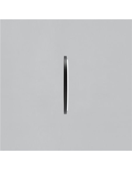 Espejo redondo Con Luz LED 3000K, Negro, a elegir: Ø61cm (35W-2360lm) - Ø81cm (46W-3140lm) - Ø101cm (58W-3930lm), IP44