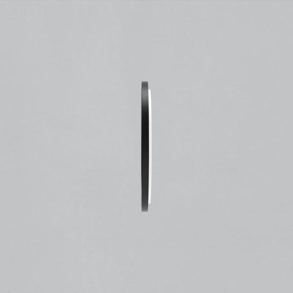 Miroir rond avec lumière LED 3000K, noir, au choix : Ø61cm (35W-2360lm) - Ø81cm (46W-3140lm) - Ø101cm (58W-3930lm), IP44