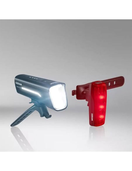 Set Linterna de bicicleta Delantera y Trasera Recargable LEDsBIKE® RACE 50 SET osram | LeonLeds