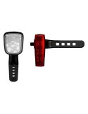 Set de Luces para Bicicleta LEDsBIKE® RACE 80 - 80 Lux, Modos Múltiples y 13 Horas de AutonomíaLEDBL102 SET