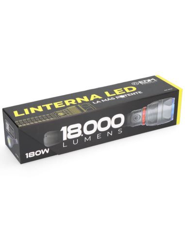 Linterna LED 18.000Lm Recargable – La Más Potente con 20H de Autonomía | LeonLeds