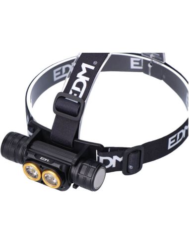 Linterna Frontal LED 3.000Lm Recargable – Alta Potencia, Autonomía 20H, Ideal para Aventura y Trabajo