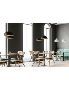 TIGA Petite Suspension Ø25cm E27 15W, Noir Texturé 2 finitions intérieures 2