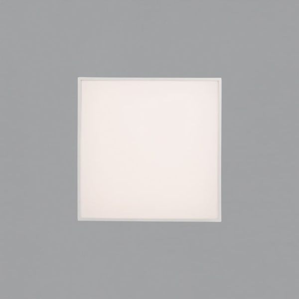 Plafón de Techo LED con Difusor Microprismatico OPORTO Blanco/Negro Texturado, LED 40W 2800lm + 5W 500lm, Kelvin 2700K-3000K con