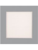 Plafón de Techo LED con Difusor Microprismatico OPORTO Blanco/Negro Texturado, LED 65W 6000lm + 9W 760lm, Kelvin 2700K-3000K con