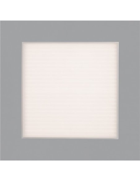 Plafón de Techo LED con Difusor Microprismatico OPORTO Blanco/Negro Texturado, LED 65W 6000lm + 9W 760lm, Kelvin 2700K-3000K con