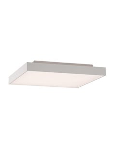 Plafon LED com Difusor Microprismático OPORTO Branco/Preto Texturizado, LED 65W 6000lm + 9W 760lm, Kelvin 2700K-3000K com