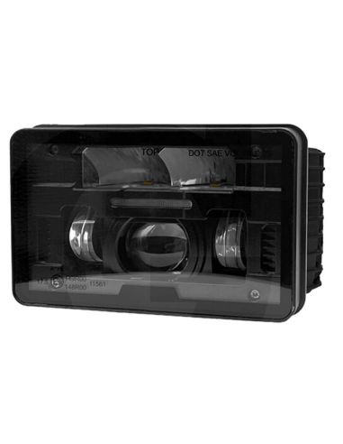 Phare LED rectangulaire, feux de croisement avant, position des feux de route, boîtier H4, New Holland, John Deere, Massey Fergu