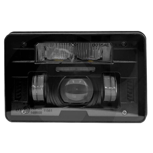 Faro LED rectangular Delantero Luz de Cruce Luz de Carretera Posición H4 Case, New Holland, John Deere, Massey Ferguson