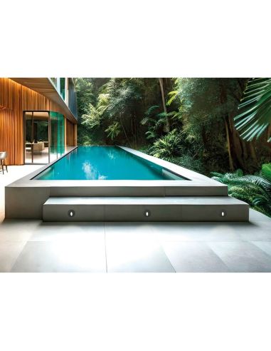 Foco empotrable blanco LED exterior de pared Orion 3000K 3W 60Lm IP65 ambiente