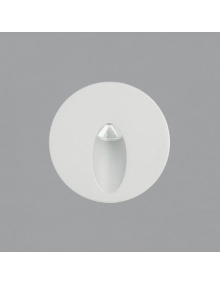 Spot mural extérieur LED encastrable blanc Orion 3000K 3W 60Lm IP65