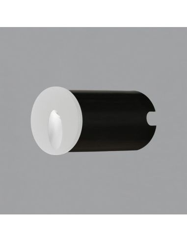 Spot mural extérieur LED encastrable blanc Orion 3000K 3W 60Lm IP65