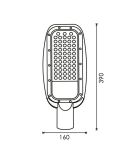 Farola LED de Alumbrado Público 50W para Exterior 5.500Lm Ip65 LeonLeds