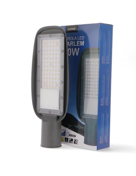 Farola LED de Alumbrado Público 50W para Exterior 5.500Lm Ip65 LeonLeds