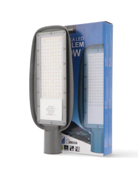 Lampadaire LED 100W pour éclairage public extérieur 11 000Lm Ip65