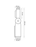 Medidas Brazo Articulado para Farola 180º | Soporte Resistente para Iluminación Exterior