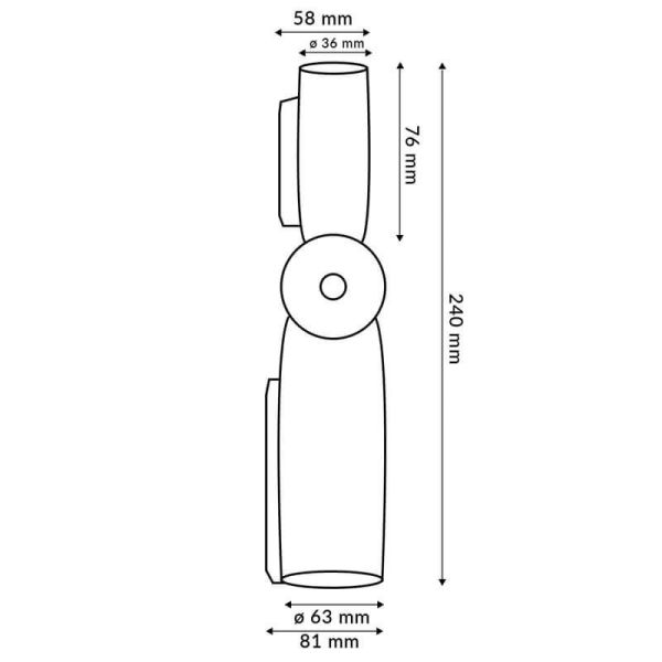 Medidas Brazo Articulado para Farola 180º | Soporte Resistente para Iluminación Exterior