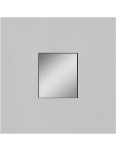 Espelho sem iluminação para banheiro quadrado ORISTANO 710x810cm Preto 2