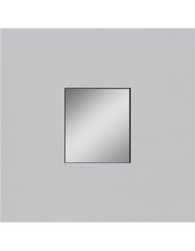 Espejo Sin Iluminación para baño cuadrado ORISTANO 710x810cm Negro