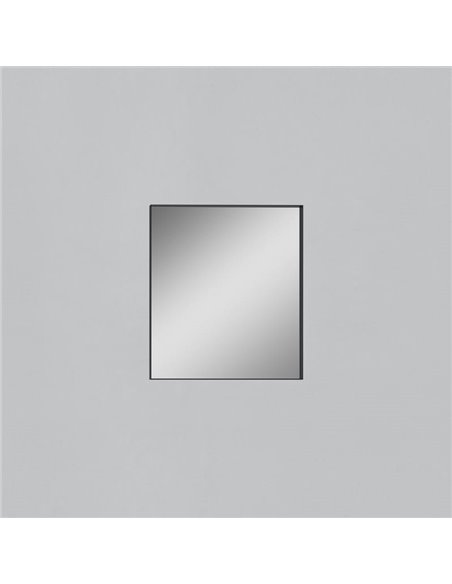 Espelho sem iluminação para banheiro quadrado ORISTANO 710x810cm Preto