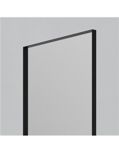 Espejo Sin Iluminación para baño cuadrado ORISTANO 710x810cm Negro