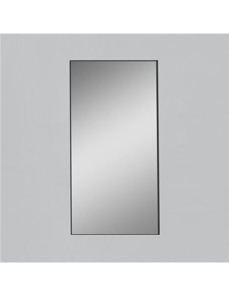 Espejo Sin Iluminación para baño Rectangular ORISTANO 1610x810cm Negro