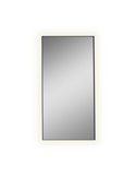 Miroir avec lumière LED 83W 3000K 5650lm pour salle de bain Rectangulaire ORISTANO grand : 1610x810cm Noir IP44