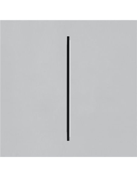 Espelho com luz LED 83W 3000K 5650lm para banheiro Retangular ORISTANO grande: 1610x810cm Preto IP44