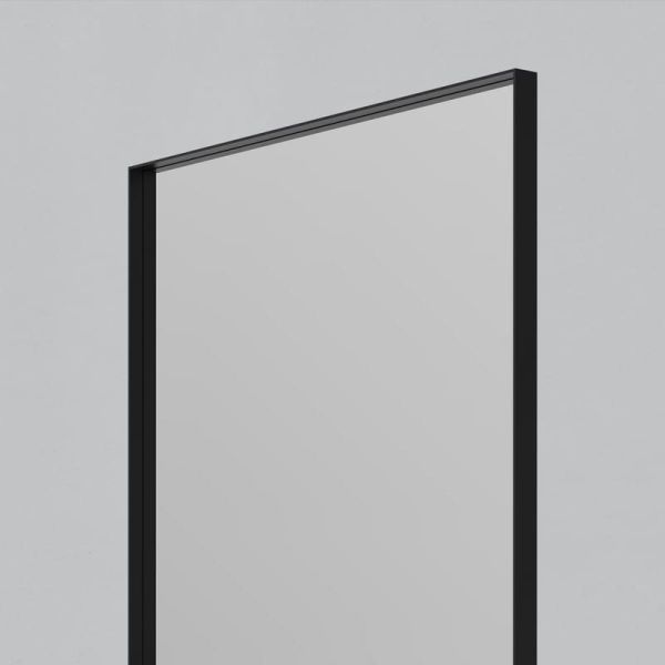 Miroir avec lumière LED 83W 3000K 5650lm pour salle de bain Rectangulaire ORISTANO grand : 1610x810cm Noir IP44