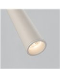 Aplique de pared LED con foco orientable y luz indirecta PANAU, LED 6W 3000K 540lm + 3W 3000K 285lm, Dos interruptores Blanco te