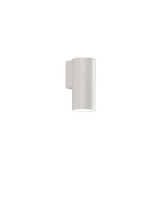 Applique murale LED PIPE, avec 1/2 Lumières, COB LED 12W 3000K 1240lm, Blanc Texturé/Noir