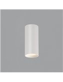 Spot de Plafond LED COB 12W 3000K 1240lm PIPE, Blanc Texturé/Noir