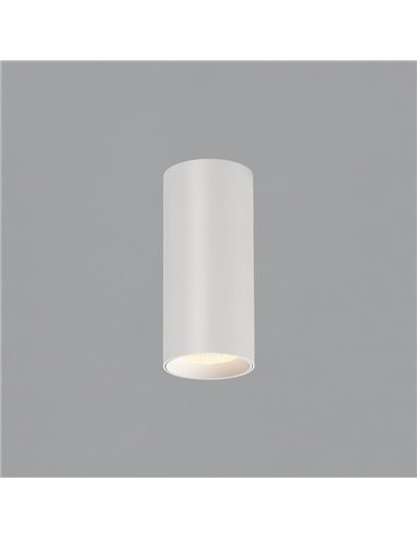 Foco de Teto LED COB 12W 3000K 1240lm PIPE, Texturizado Branco/Preto