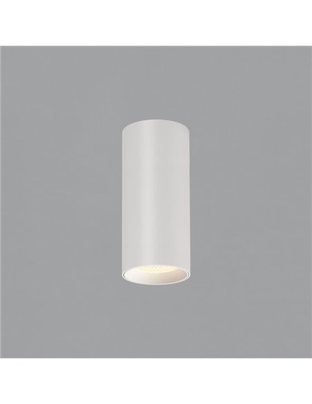 Foco de Teto LED COB 12W 3000K 1240lm PIPE, Texturizado Branco/Preto