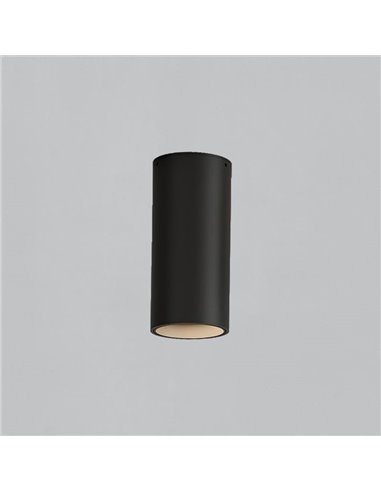 Plafón tipo Foco de Techo LED COB 12W 3000K 1240lm PIPE, Blanco/Negro Texturado