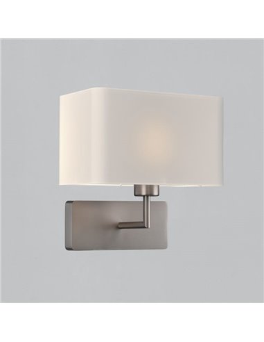 Aplique de pared ROMEO, LED E27 15W (No incl).Negro Texturado/Niquel Mate