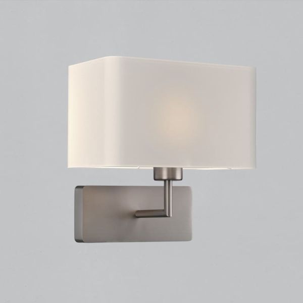 Aplique ROMEO, LED E27 15W (Não incluído). Preto Texturizado/Níquel Mate.