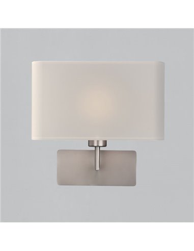 Applique murale ROMEO, LED E27 15W (Non incl. Noir Texturé/Nickel Mat).