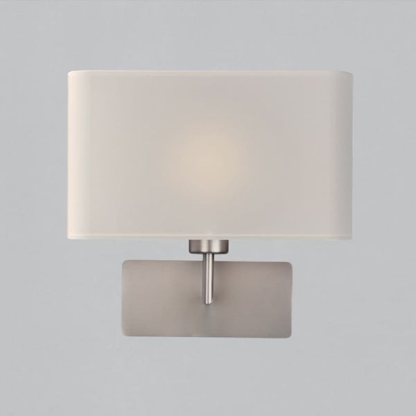 Aplique ROMEO, LED E27 15W (Não incluído). Preto Texturizado/Níquel Mate.