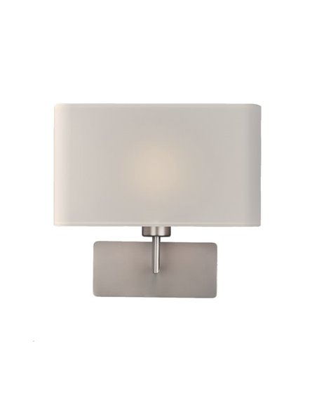 Applique murale ROMEO, LED E27 15W (Non incl. Noir Texturé/Nickel Mat).