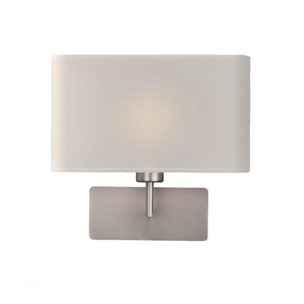 Aplique ROMEO, LED E27 15W (Não incluído). Preto Texturizado/Níquel Mate.