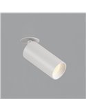 Foco Empotrable LED COB 12W 3000K 1240lm PIPE, Blanco/Negro Texturado