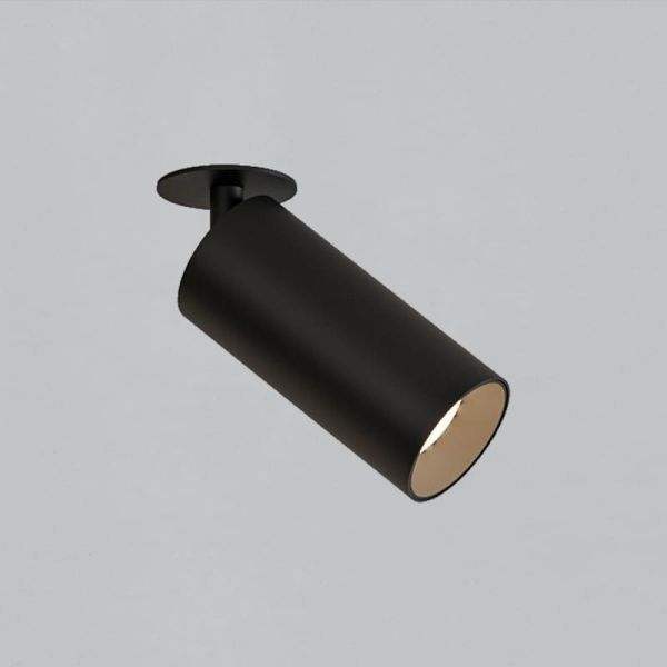 Foco Empotrable LED COB 12W 3000K 1240lm PIPE, Blanco/Negro Texturado